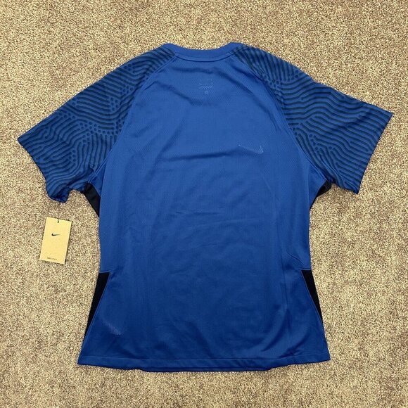 Nike Soccer Jersey Top Short Sleeves Blue Women's Dri-Fit Size XL - NWT$50 - Picture 6 of 12